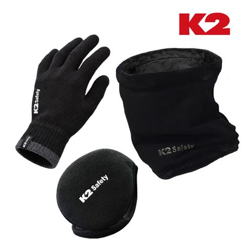 K2 2027년형 겨울 방한용품 버닝 3종 세트 (귀마개+넥워머+니트장갑) (복사본) 상품 이미지 2