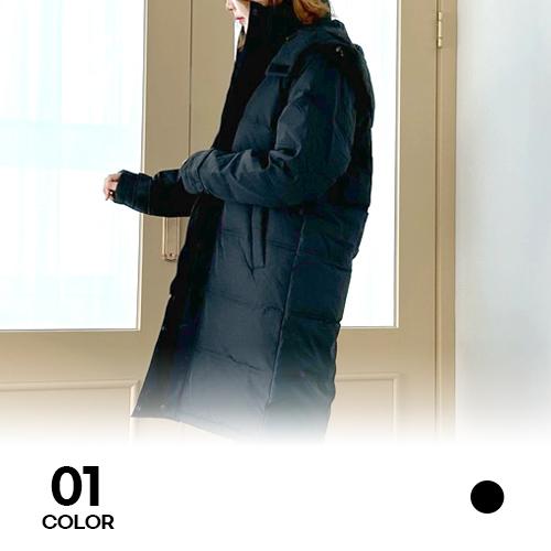 베이직 오리털 롱패딩 겨울 방한 보온 단체 작업복 유니폼 점퍼 상품 이미지 1