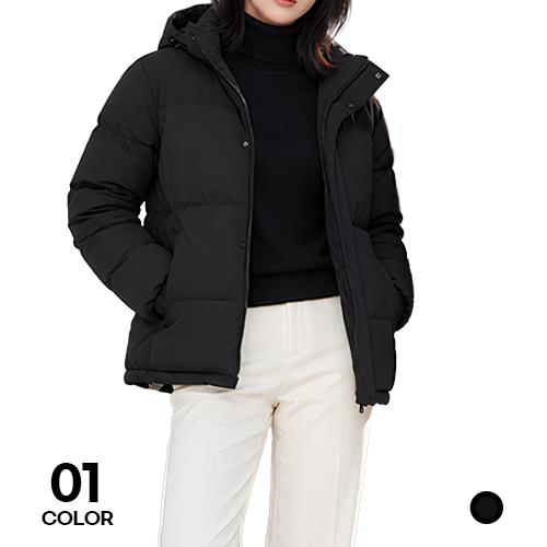 에어볼 후드 하프 패딩 점퍼 겨울 방한 보온 작업복 단체 유니폼 상품 이미지 1