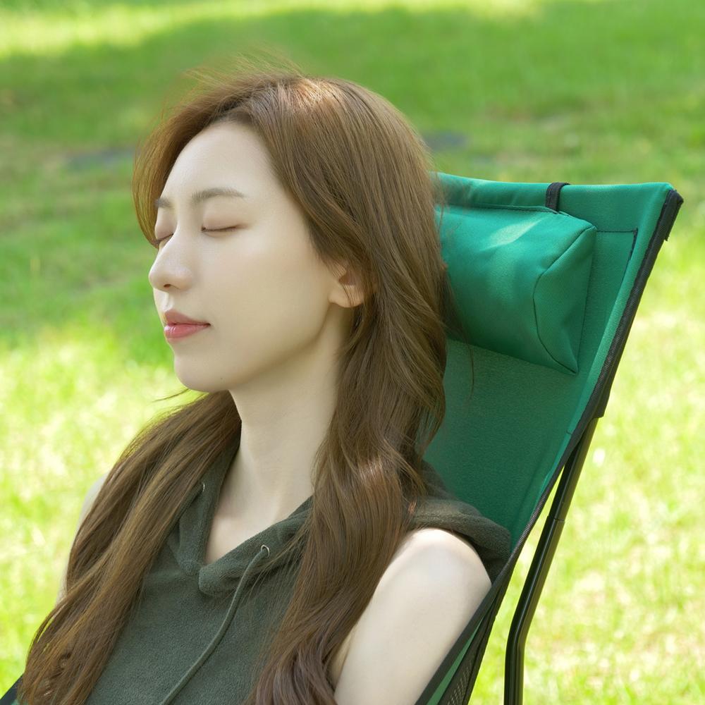 아이리버 캠핑의자 릴렉스체어 접이식 휴대용 백패킹 경량체어 에코 감성 IE-CP02 상품 이미지 3