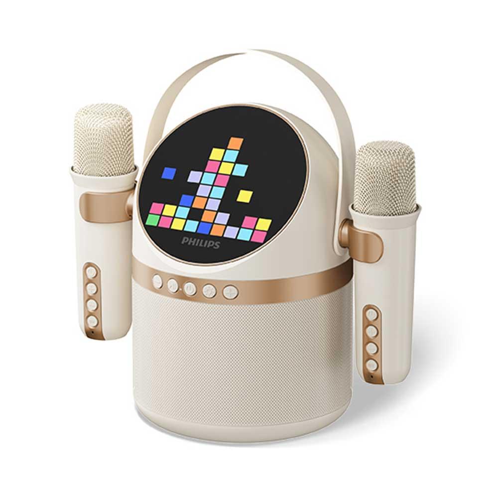 필립스 TAS2509 휴대용 LED 블루투스 노래방 마이크 스피커 상품 이미지 1