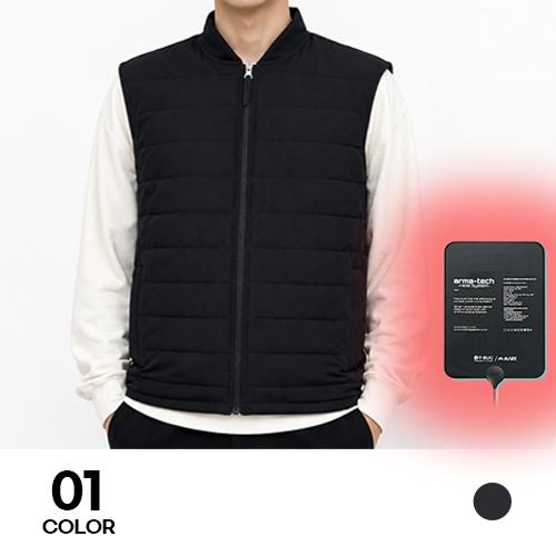 스마트 온도조절 웰론 경량 발열 조끼 M-4XL 겨울 방한 보온 작업복 단체 유니폼 상품 이미지 1