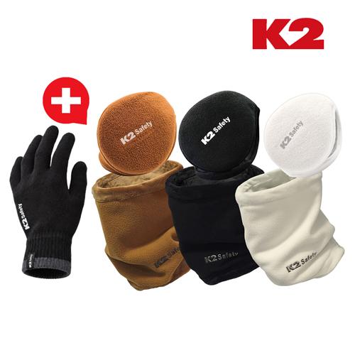 K2 2027년형 겨울 방한용품 버닝 3종 세트 (귀마개+넥워머+니트장갑) (복사본) 상품 이미지 1