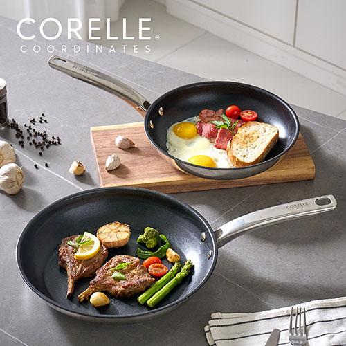 코렐 코디네이츠 시카고 스텐 3중 IH 프라이팬 24cm+28cm 2종세트 상품 이미지 1