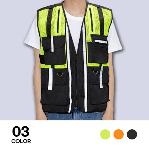 안전 반사 배달 조끼 L-3XL 야간 라이더 작업 현장 배달기사 단체 유니폼 상품 이미지 1